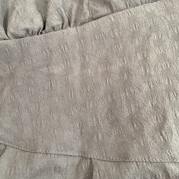 Vintage 80s does 40s fitted Waist Button Front MIDI Shirt Dress - Picture 12 of 13